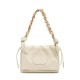 Bolsa Isla Clutch Dayse Flap Couro Bodan Chantilly Ouro