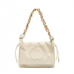 Bolsa Isla Clutch Dayse Flap Couro Bodan Chantilly Ouro