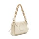 Bolsa Isla Clutch Dayse Flap Couro Bodan Chantilly Ouro