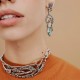 Colar Camila Klein Véu Das Montanhas Choker Prata Velho