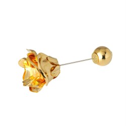 Broche Nádia Gimenes Perfume de Mulher Rosa Dourado