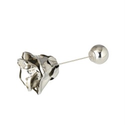 Broche Nádia Gimenes Perfume de Mulher Rosa Prata