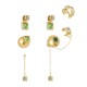Brinco Nádia Gimenes Perfume de Mulher kit Piercing Dourado