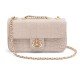 Bolsa Isla Anne Baguete Couro New Croco Névoa