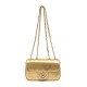 Bolsa Isla Anne Mini Baguete Couro Ouro