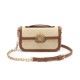 Bolsa Isla Sirena Mini Baguete Monograma Canvas Creme