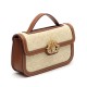 Bolsa Isla Sirena Mini Baguete Monograma Canvas Creme