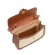 Bolsa Isla Sirena Mini Baguete Monograma Canvas Creme