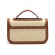 Bolsa Isla Sirena Mini Baguete Monograma Canvas Creme
