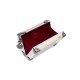 Bolsa Isla Clutch Trunk Specchio Couro Prata