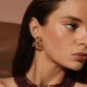 Brinco Camila Klein Pavimentar Cristais Ouro Velho