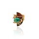 Anel Camila Klein Pavimentar Obsidiana Ouro Velho