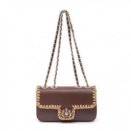 Bolsa Isla Anne Whashed Crochê Pinhão