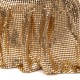 Bolsa Isla Pouch Malha Metálica Shoulder Ouro
