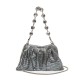 Bolsa Isla Pouch Malha Metálica Shoulder Prata