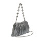 Bolsa Isla Pouch Malha Metálica Shoulder Prata
