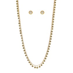 Conjunto Nino Bran Acessórios Yara Stars Ouro Vintage