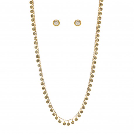 Conjunto Nino Bran Acessórios Yara Stars Ouro Vintage