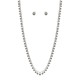 Conjunto Nino Bran Acessórios Yara Stars Prata Vintage