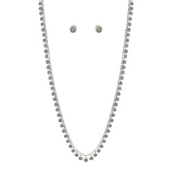 Conjunto Nino Bran Acessórios Yara Stars Prata Vintage