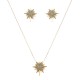 Conjunto Nino Bran Acessórios Star Fashion Ouro Vintage