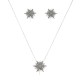 Conjunto Nino Bran Acessórios Star Fashion Prata Vintage