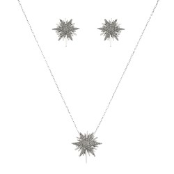 Conjunto Nino Bran Acessórios Star Fashion Prata Vintage
