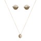 Conjunto Nino Bran Acessórios Pérola Ouro Vintage
