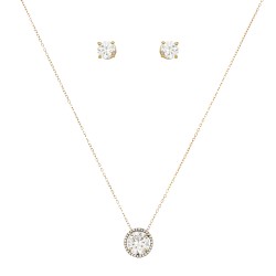 Conjunto Nino Bran Acessórios Zircônia Ouro Vintage