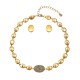 Conjunto Nino Bran Acessórios Beatriz Ouro Vintage