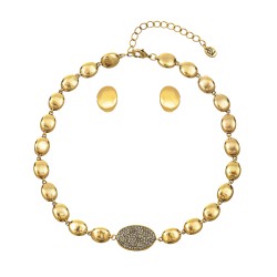 Conjunto Nino Bran Acessórios Beatriz Ouro Vintage