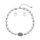 Conjunto Nino Bran Acessórios Beatriz Prata Vintage