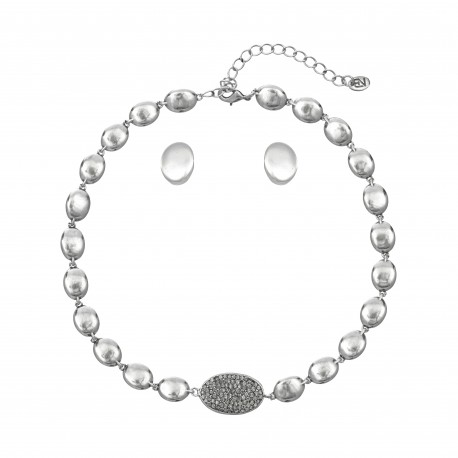 Conjunto Nino Bran Acessórios Beatriz Prata Vintage