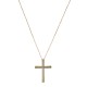 Colar Nino Bran Acessórios Crucifixo Ouro Vintage