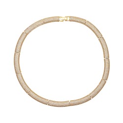 Colar Nino Bran Acessórios Choker Dourado