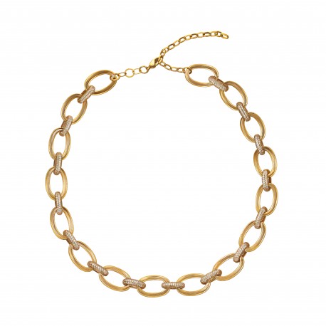 Colar Nino Bran Acessórios Choker Ouro Vintage