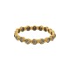 Pulseira Nino Bran Acessórios Fio Cristais Ouro Vintage
