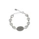 Pulseira Nino Bran Acessórios Beatriz Cristais Prata Vintage