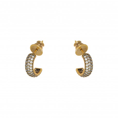 Brinco Nino Bran Acessórios Argola Ouro Vintage