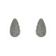 Brinco Nino Bran Acessórios Gota Cristais Prata Vintage