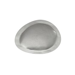 Broche Luiza Rogi Ava Orgânico Metal Prata Envelhecido G