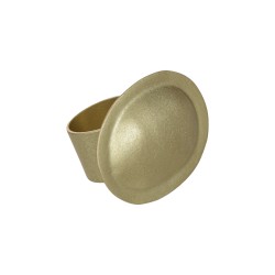 Anel Luiza Rogi Ava Oval Metal Ouro Envelhecido