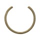 Colar Luiza Rogi Ava Choker Aro Aberto Ouro Envelhecido