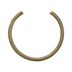 Colar Luiza Rogi Ava Choker Aro Aberto Ouro Envelhecido