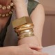 Pulseira Luiza Rogi Una Geométrica Ouro Envelhecido