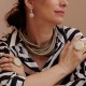 Anel Luiza Rogi Una Redondo Resina Ouro Envelhecido