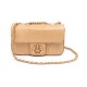Bolsa Isla Anne Mini Baguete Couro Natural Macadâmia