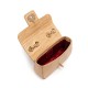 Bolsa Isla Anne Mini Baguete Couro Natural Macadâmia