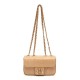 Bolsa Isla Anne Mini Baguete Couro Natural Macadâmia
