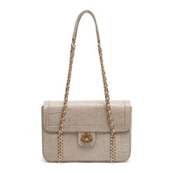 Bolsa Isla Sienna Tote Flap Jumbo Couro Marshmallow